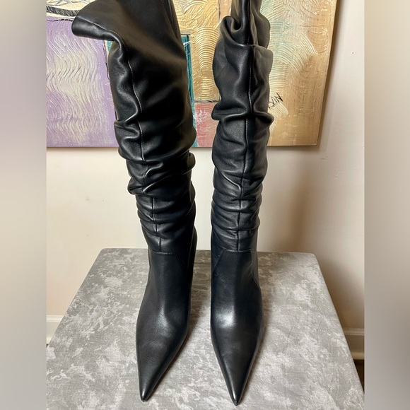 Brand New Luna Michael Kors Black Leather Women's Boots 10M - Picture 6 of 15